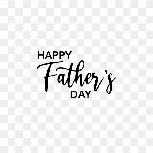 Fathers Day free transparent text png